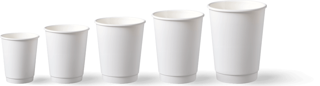 plain double wall paper cups